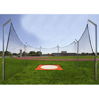 steel discus cage w/net 14' cantilevered