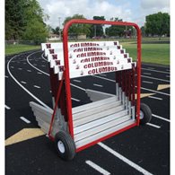 two wheel hurdle cart