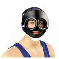 ck wrestling face guard w/ chin cup